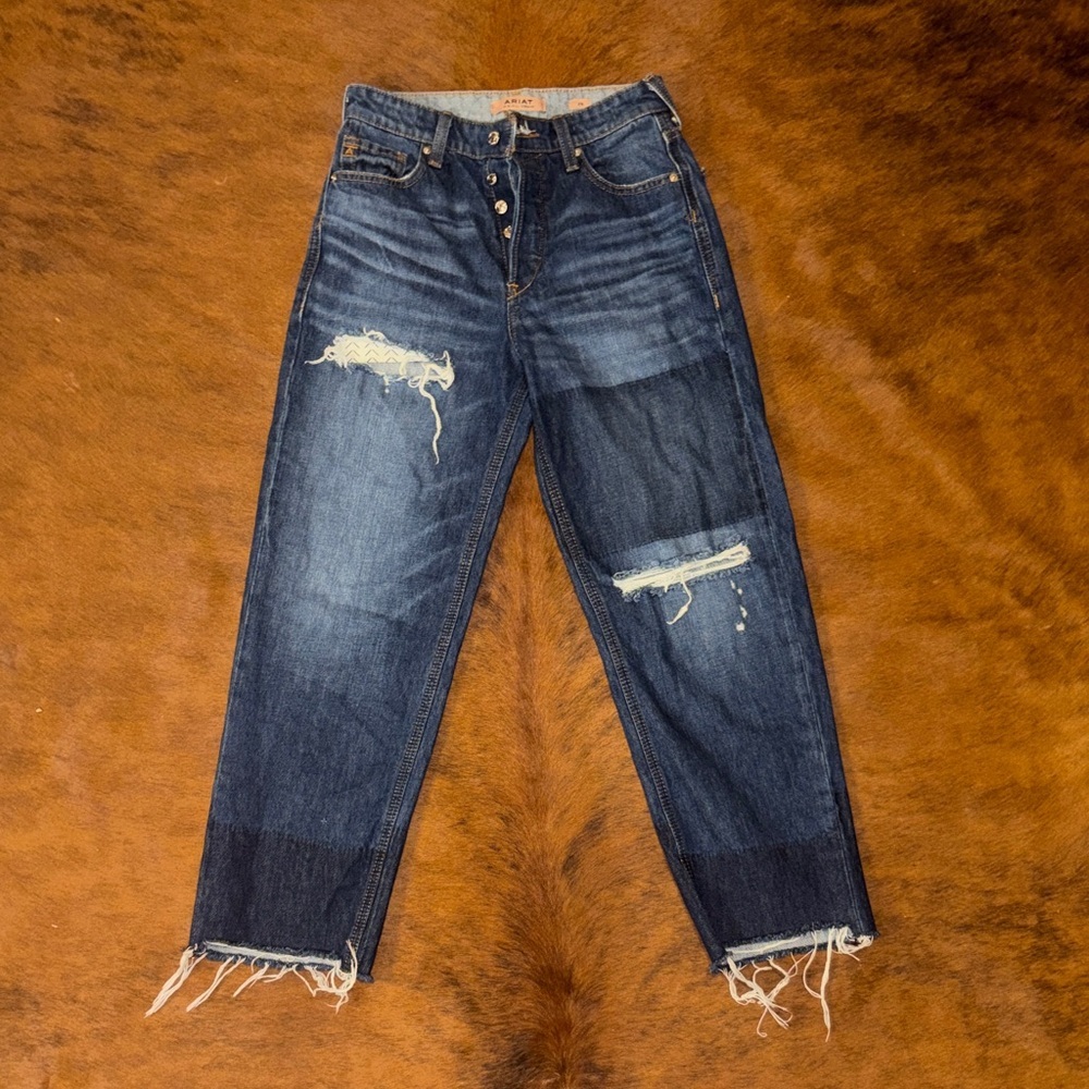 Ariat Women's Dark Blue Ankle Jeans size 25 - Picture 2 of 3